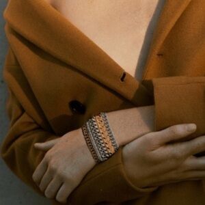 ❤️ Jenny Bird ‘Austin Cuff’ Mixed Metal 5 Layer Adjustable Clasp Bracelet